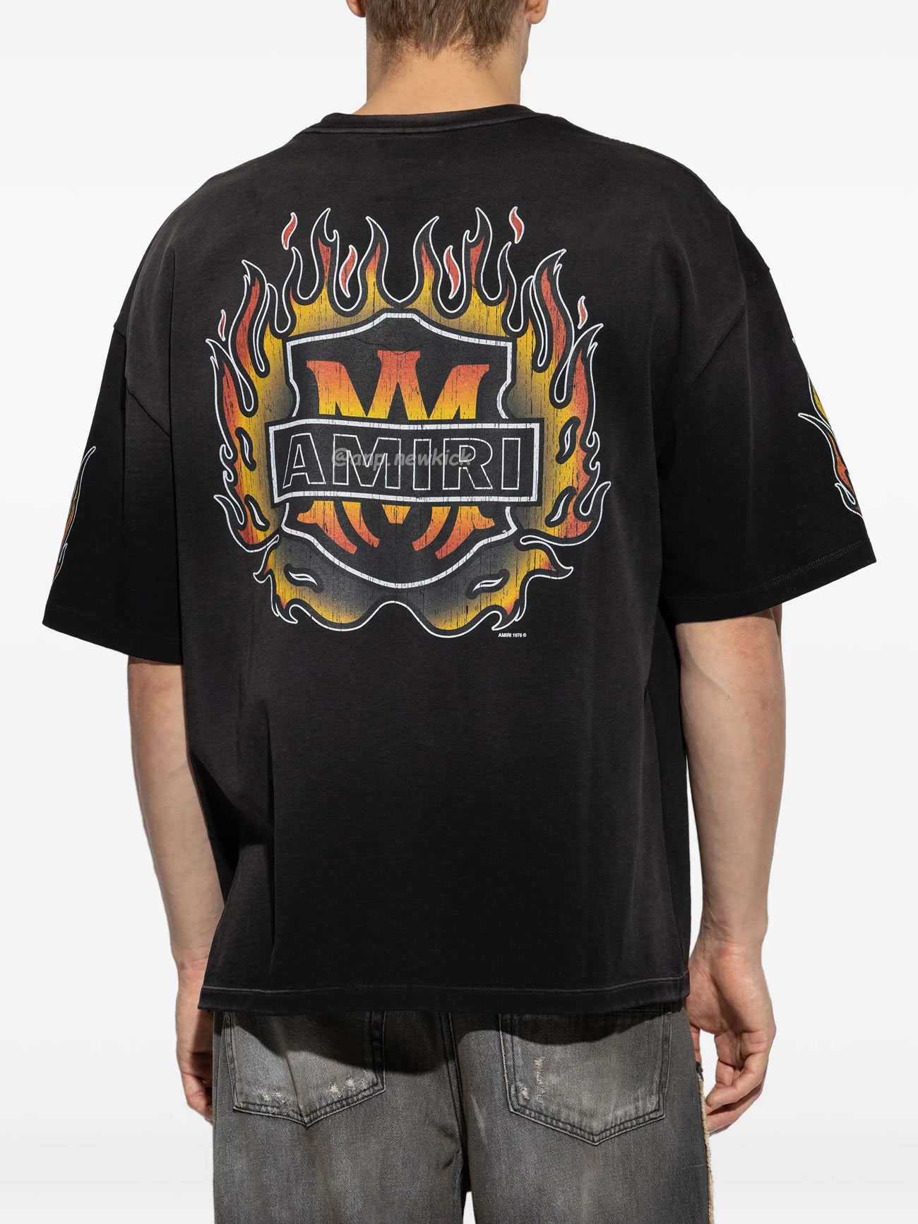 Amiri Flame Graphic T Shirt (5) - www.newkick.vip